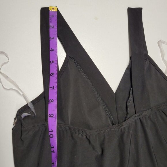 Sequin Sparkly Black and Silver Halter Strap Sexy Dress- Size L - Picture 14 of 15